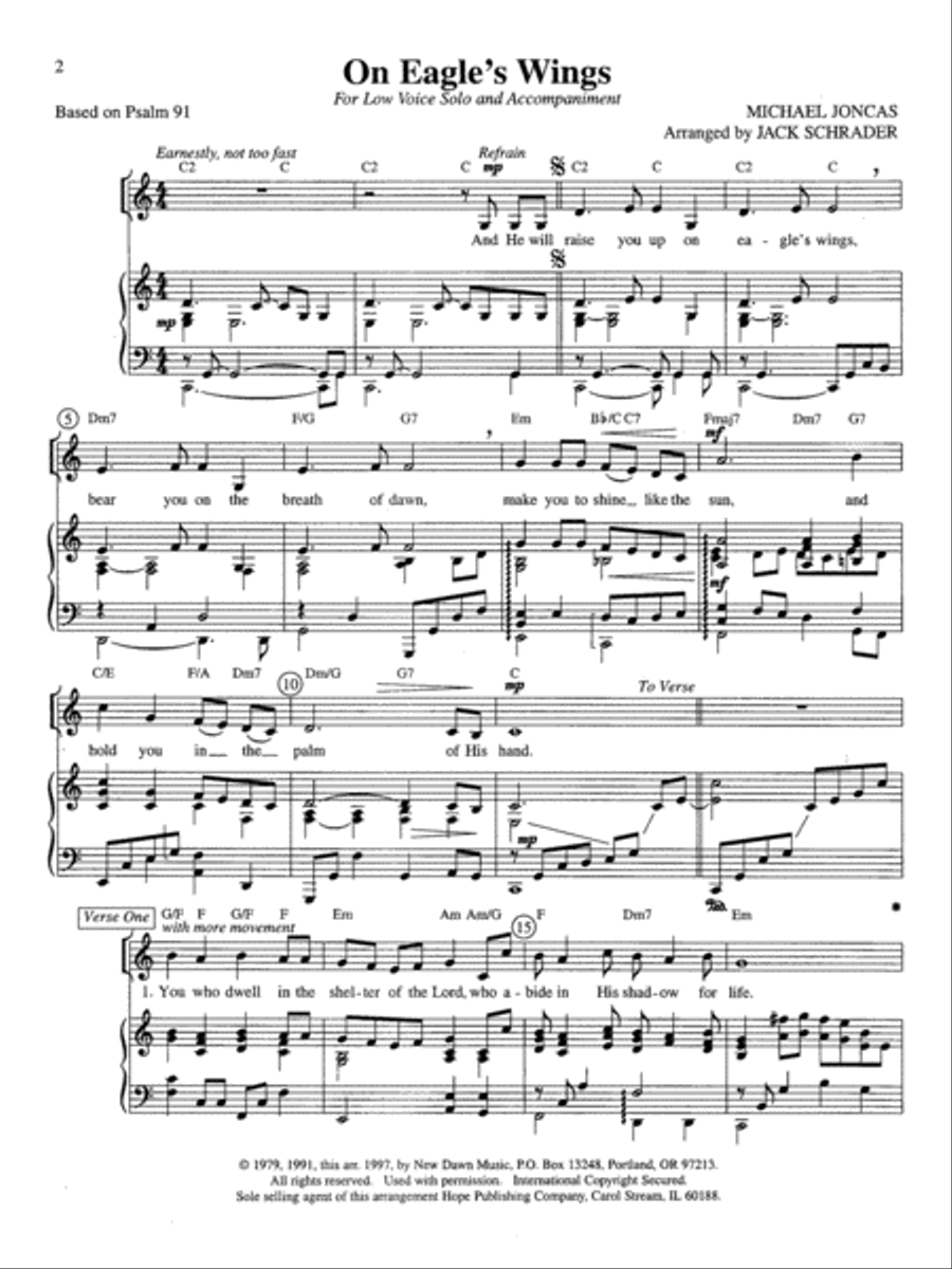 On Eagle's Wings High Voice scores gallery preview page 3