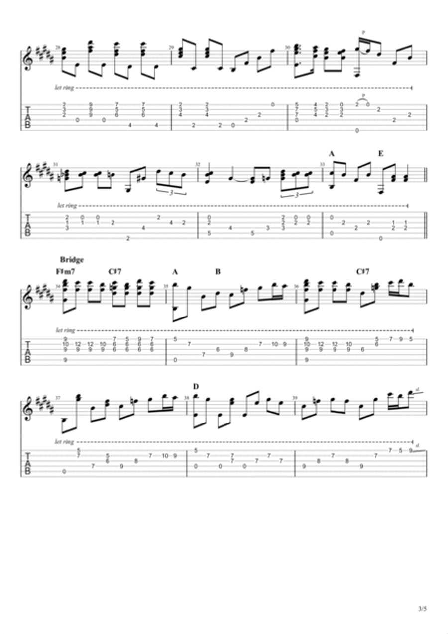 Space Man Electric Guitar scores gallery preview page 3