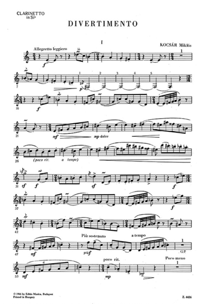 Divertimento Für Oboe, Klarinette Und Fagott