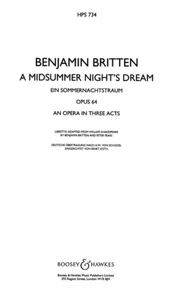 Book cover for A Midsummer Night's Dream, Op. 64