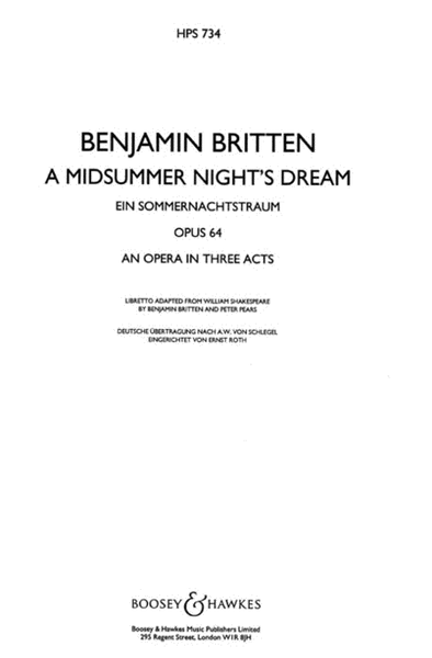 A Midsummer Night's Dream, Op. 64