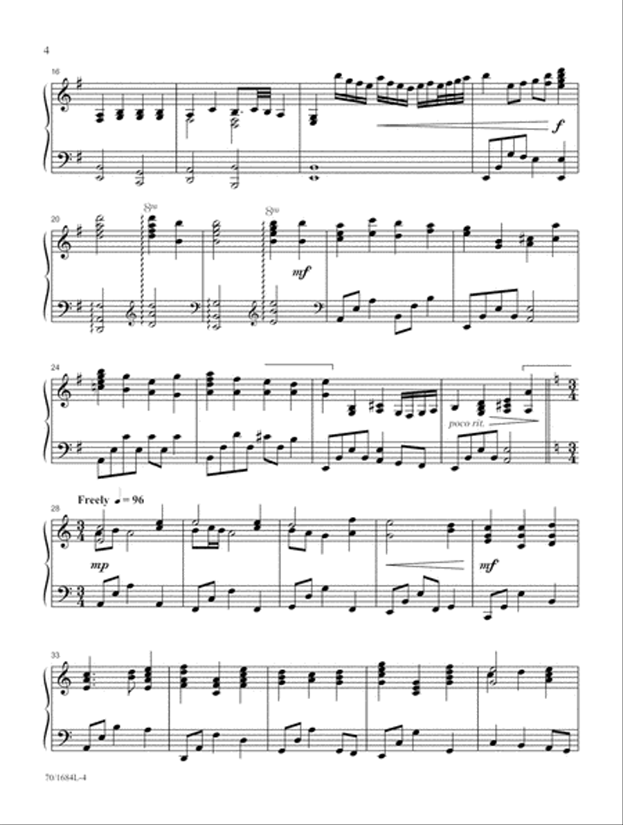 Prayludes for Winter Piano Solo scores gallery preview page 4