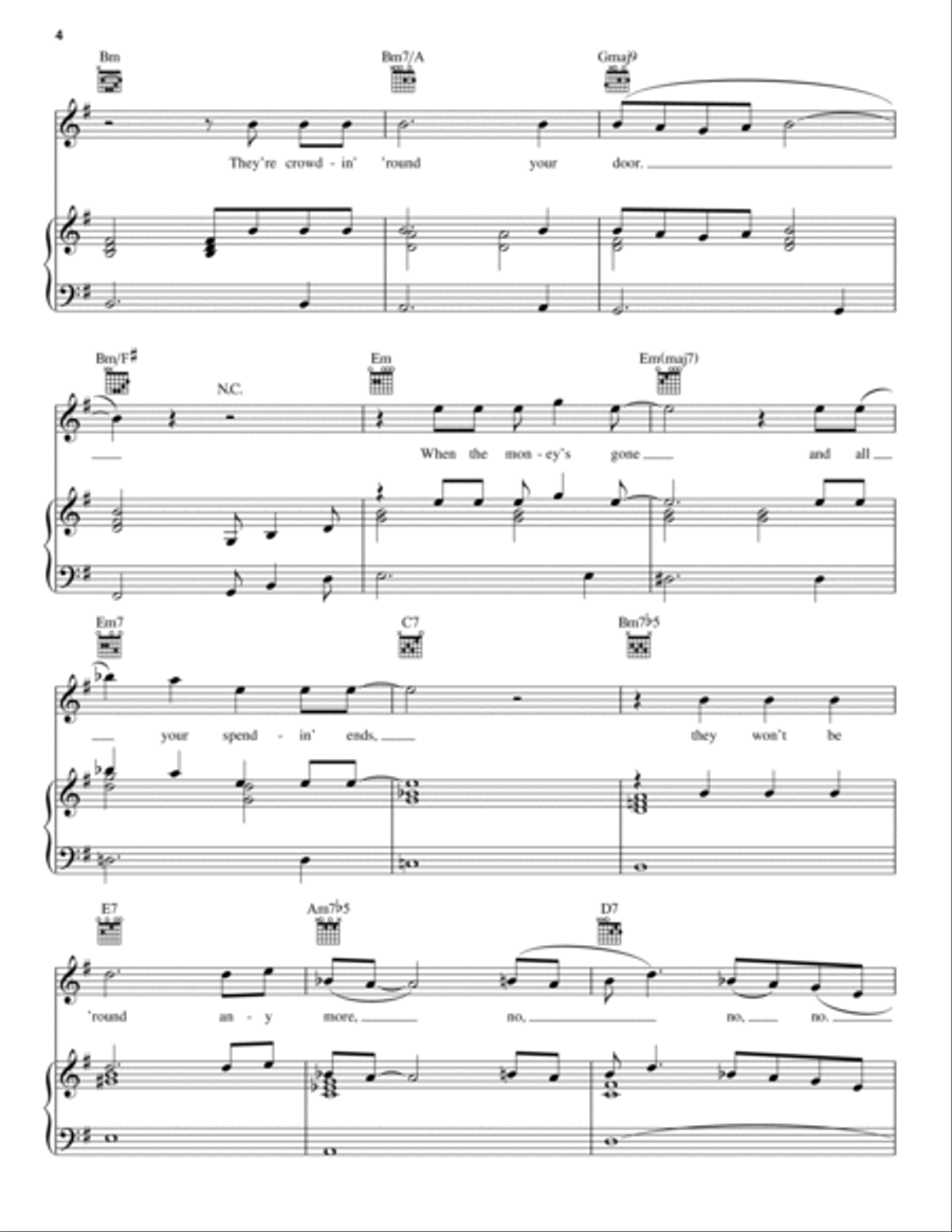 God Bless' The Child God Bless' The Child Piano, Vocal, Guitar scores gallery preview page 4