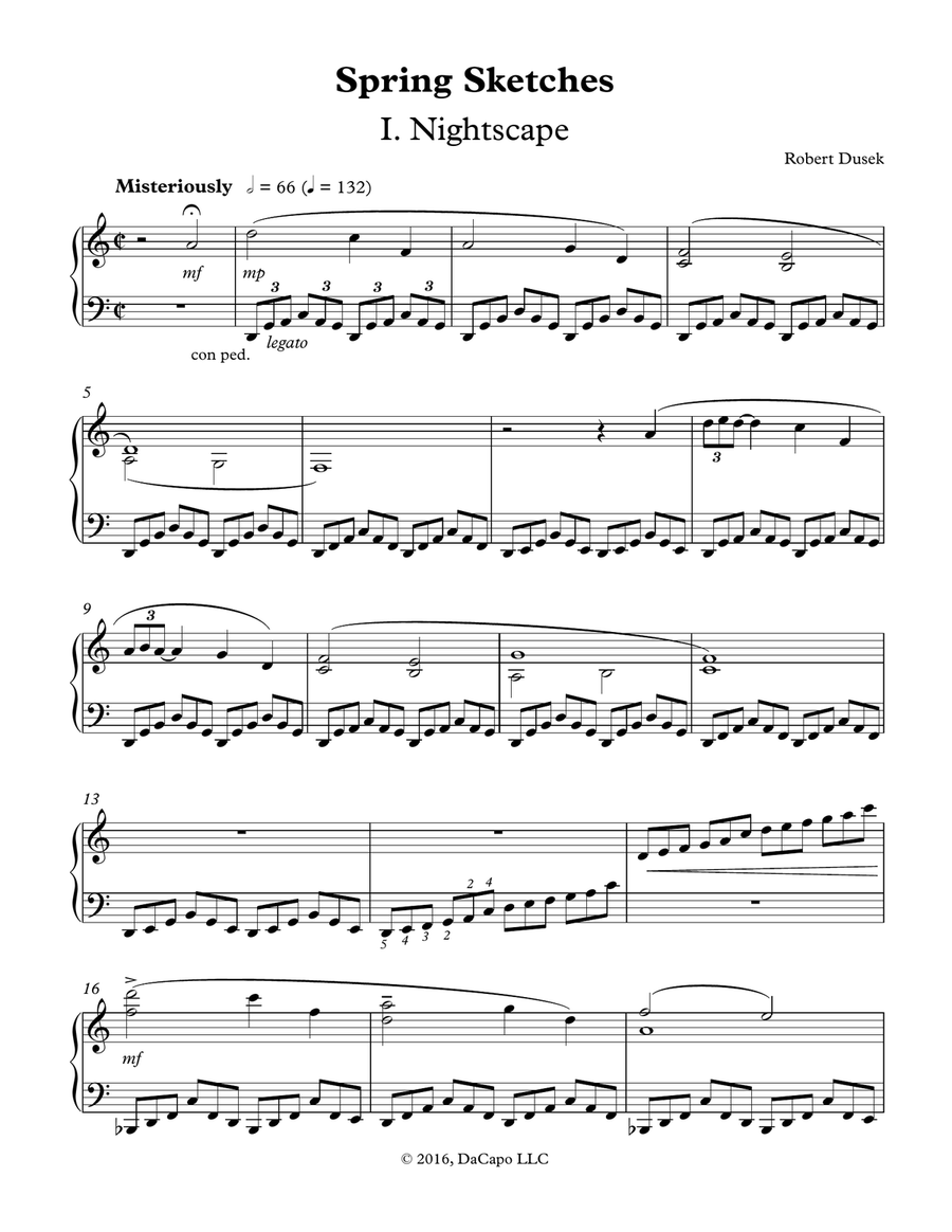 Spring Sketches Piano Solo scores gallery preview page 2