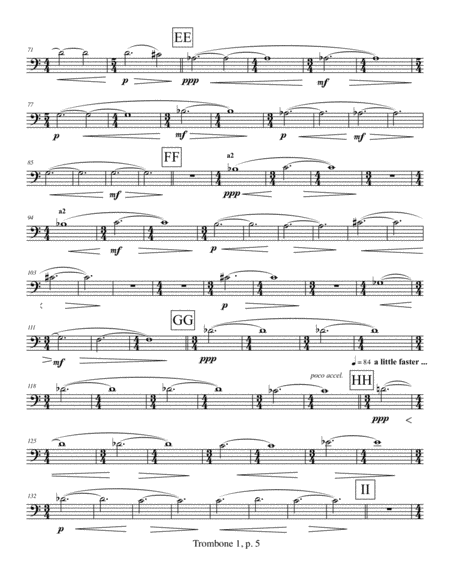 Violin Concerto (2009) Trombone part 1