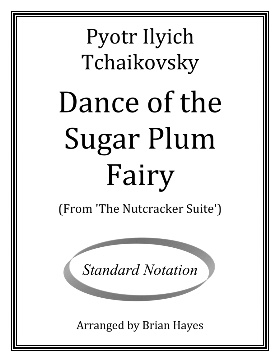 Dance of the Sugar Plum Fairy (Pyotr Ilyich Tchaikovsky) (Standard Notation) Classical Guitar scores gallery preview page 1