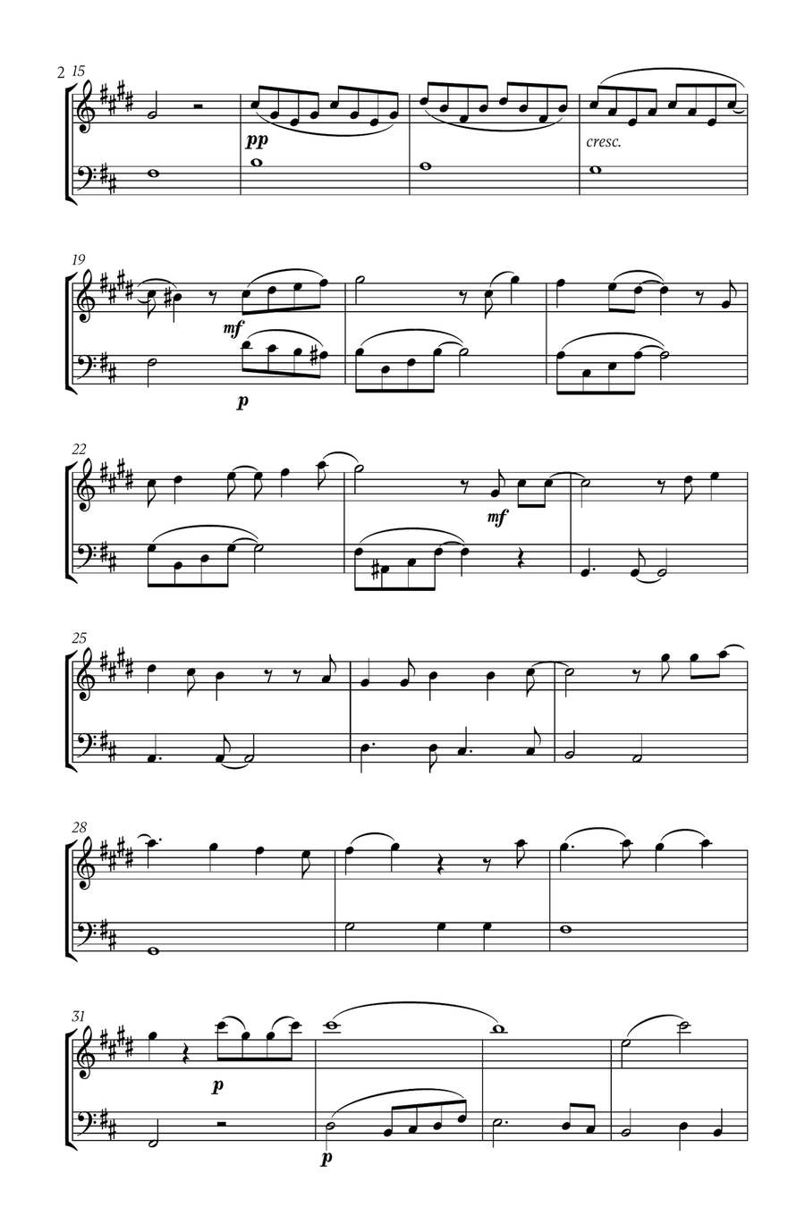 Mary, Did You Know? B-Flat Clarinet scores gallery preview page 2