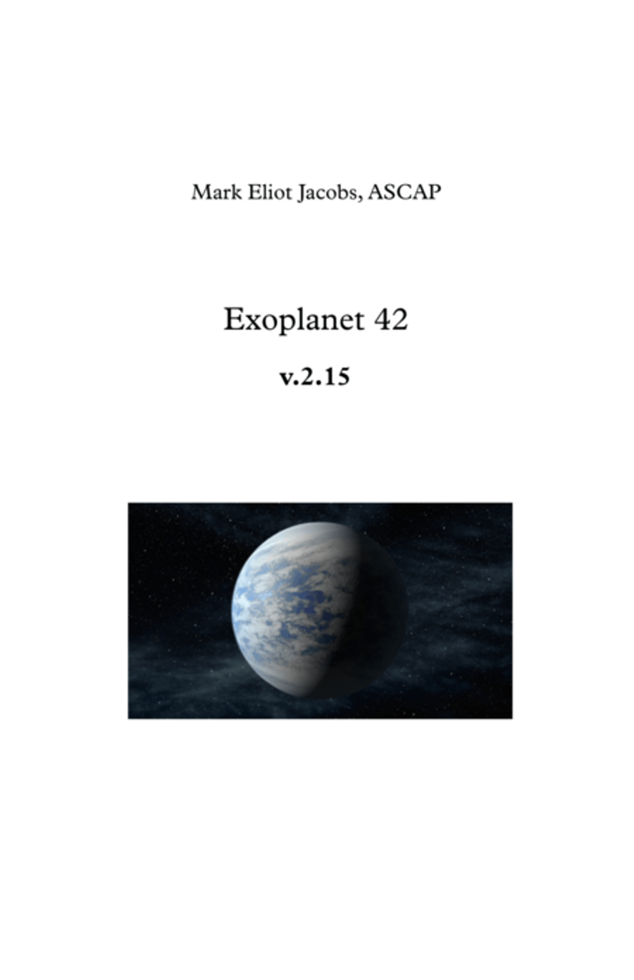 Exoplanet 42 Concert Band scores gallery preview page 1