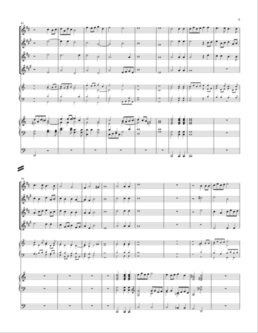 Canzon Vigesimanona à8 (Sax Quartet and Organ) Piano Quartet scores gallery preview page 5