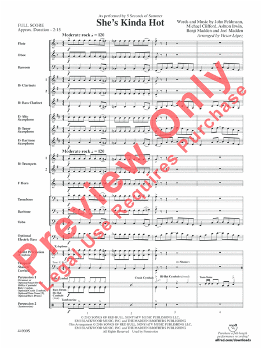 She's Kinda Hot Concert Band scores gallery preview page 4