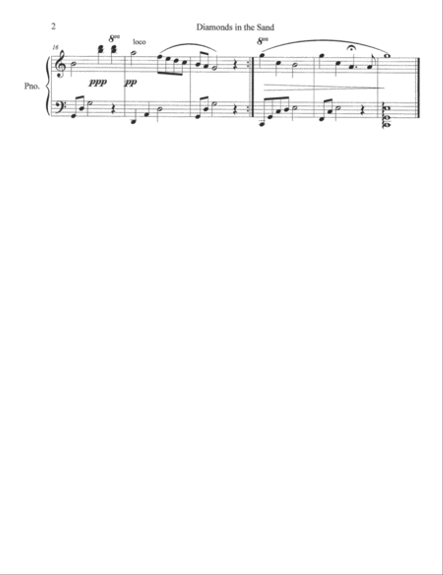 Diamonds in the Sand Book Piano scores gallery preview page 4