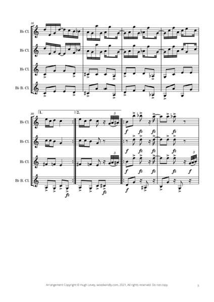 Sour Grapes Rag - Will Morrison - Clarinet Quartet image number null