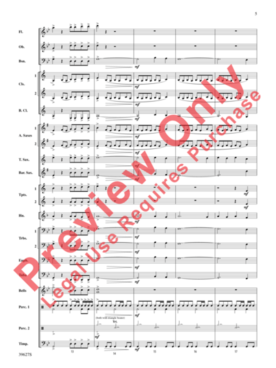 Flash Flood Concert Band scores gallery preview page 20