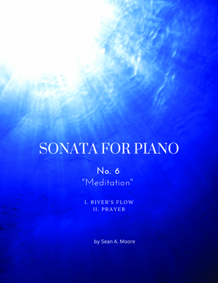 Book cover for Sonata No. 6 for Piano "Meditation"