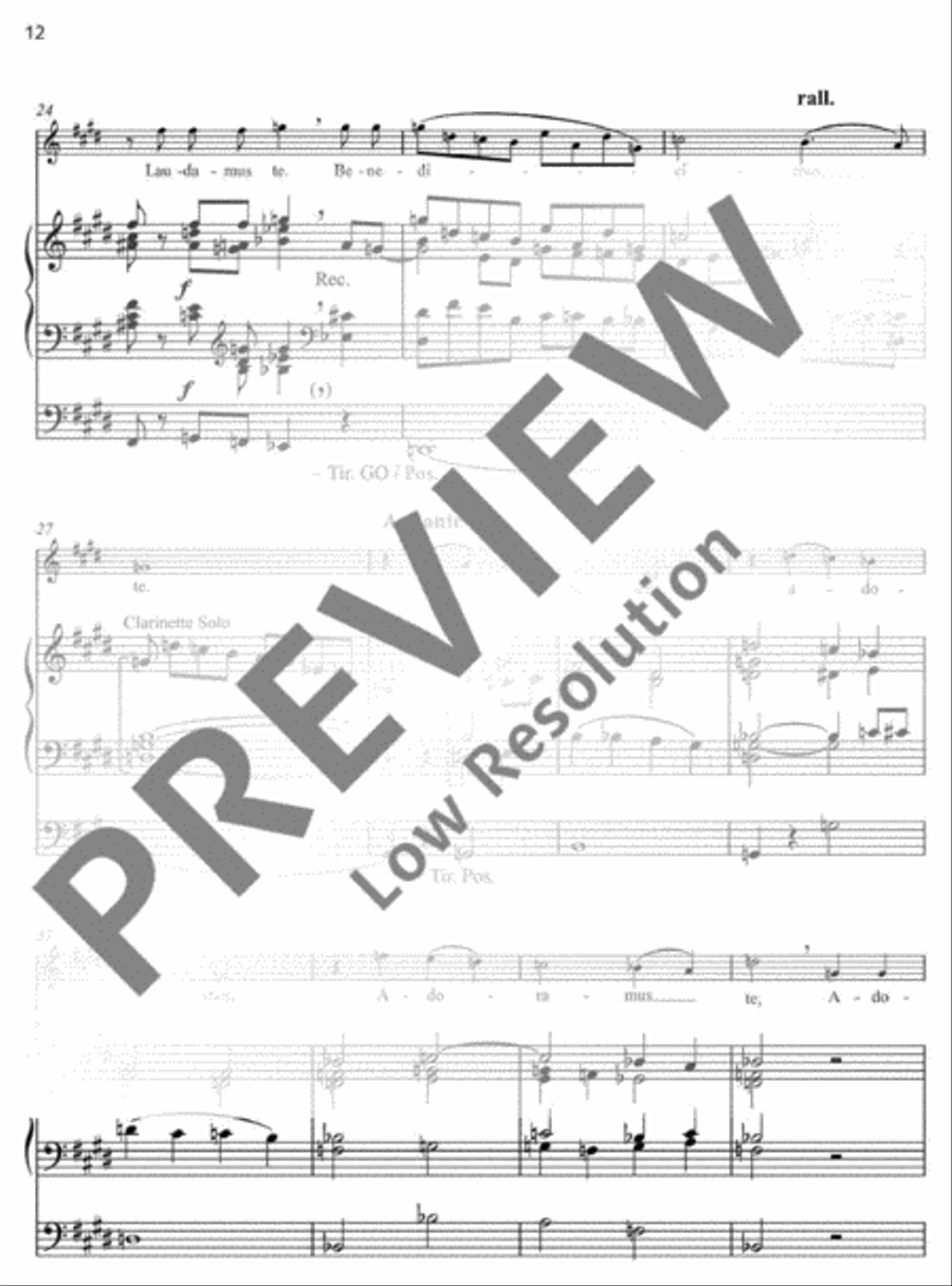Missa festiva Organ scores gallery preview page 12