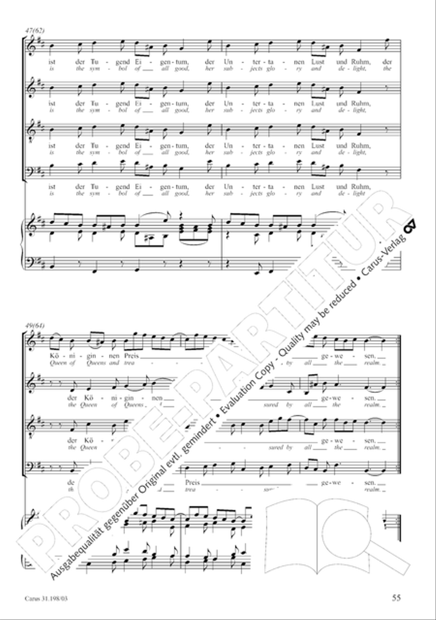 Let, Princess, let but one more ray (Lass, Furstin, lass noch einen Strahl) 4-Part scores gallery preview page 56