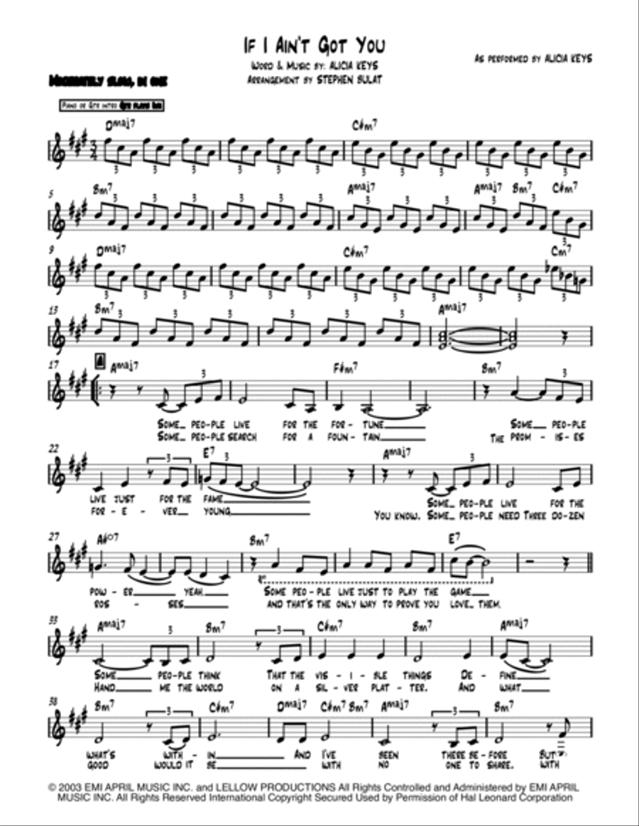 If I Ain't Got You Large Ensemble scores gallery preview page 2
