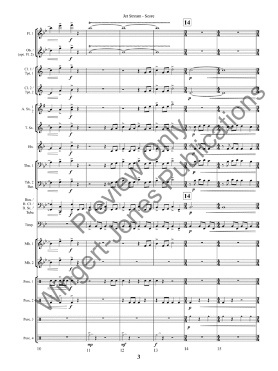 Jet Stream (Score) Concert Band scores gallery preview page 6
