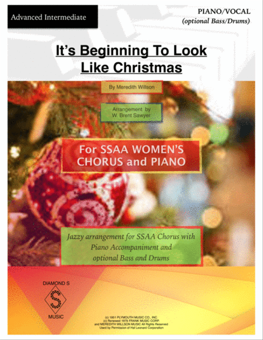 It's Beginning To Look Like Christmas SSAA scores gallery preview page 1