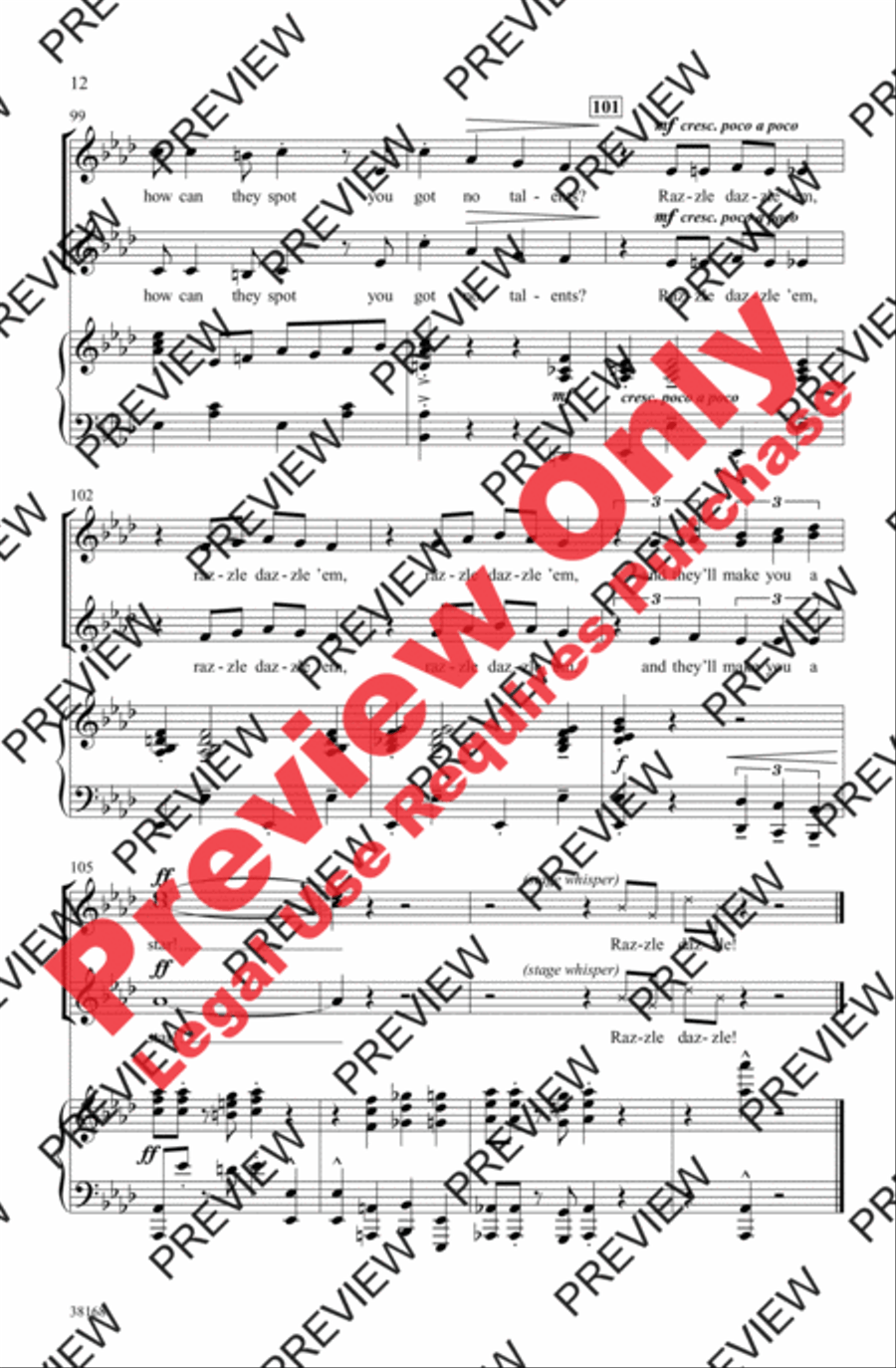 Razzle Dazzle Razzle Dazzle Women's Choir scores gallery preview page 12
