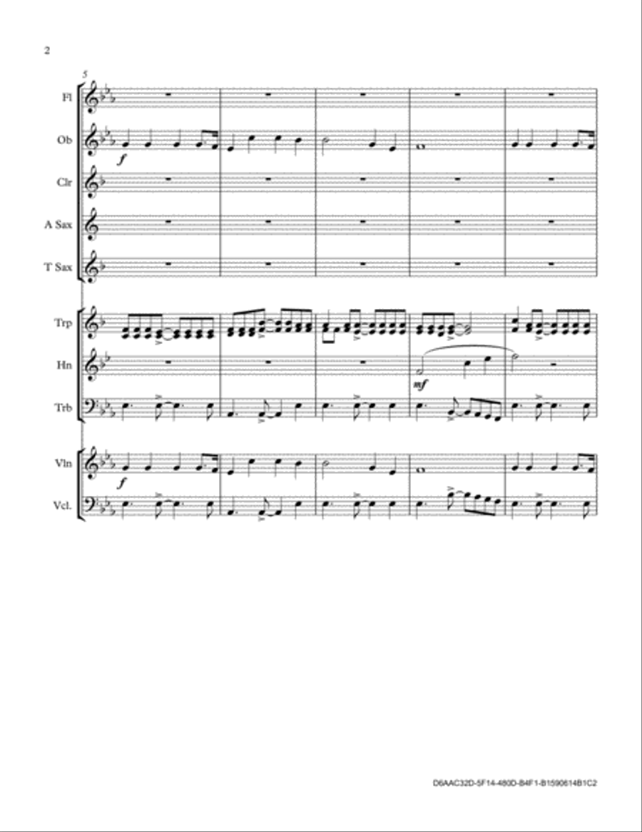 Footsteps Of Jesus Footsteps Of Jesus Full Orchestra scores gallery preview page 2