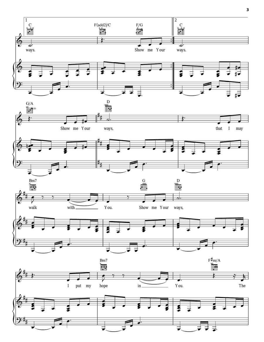 Show Me Your Ways Acoustic Guitar scores gallery preview page 3