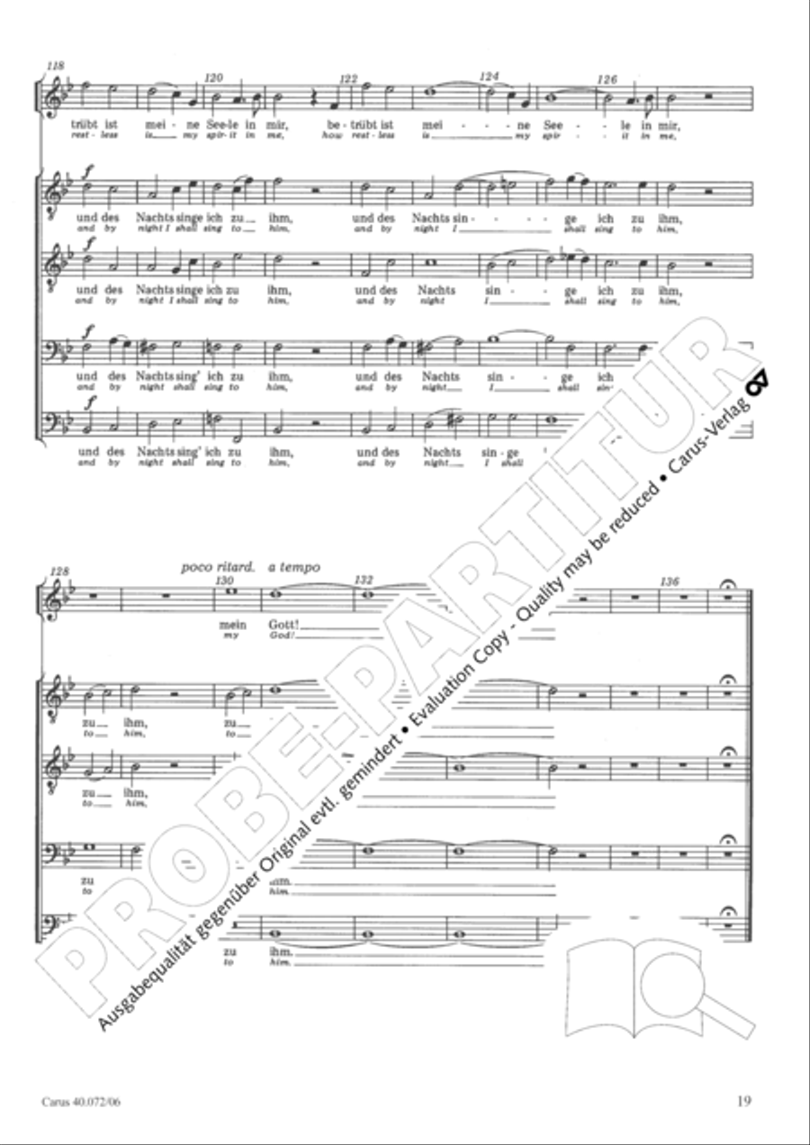 Psalm 42 4-Part scores gallery preview page 20