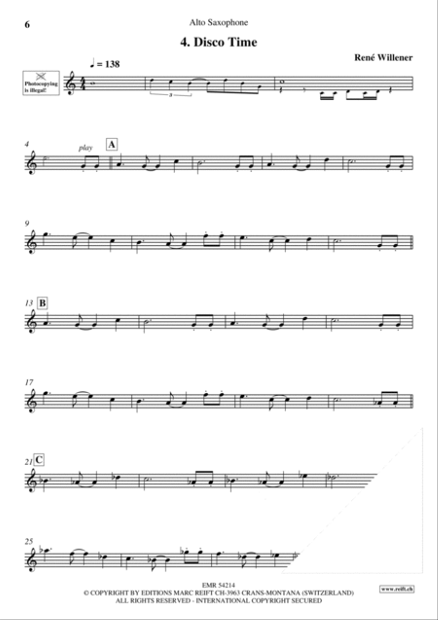 Happy Birthday Happy Birthday Alto Saxophone scores gallery preview page 6