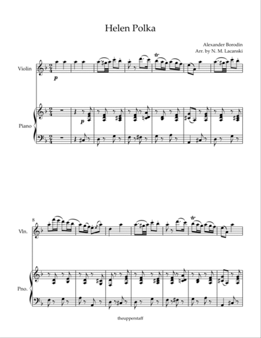 Helen Polka Helen Polka Violin Solo scores gallery preview page 2