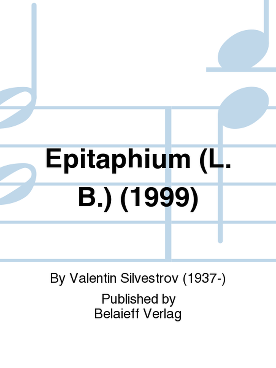 Epitaphium (L. B.)