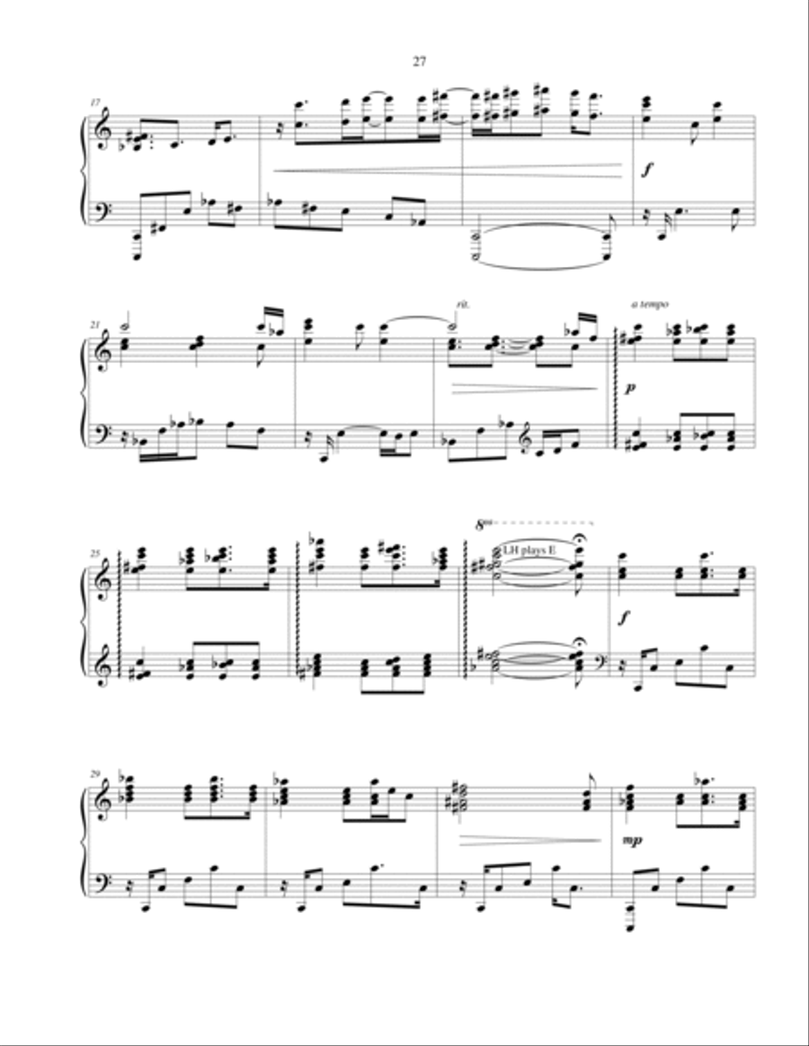 1st Arabian Adagietto - original piano solo Piano Solo scores gallery preview page 3