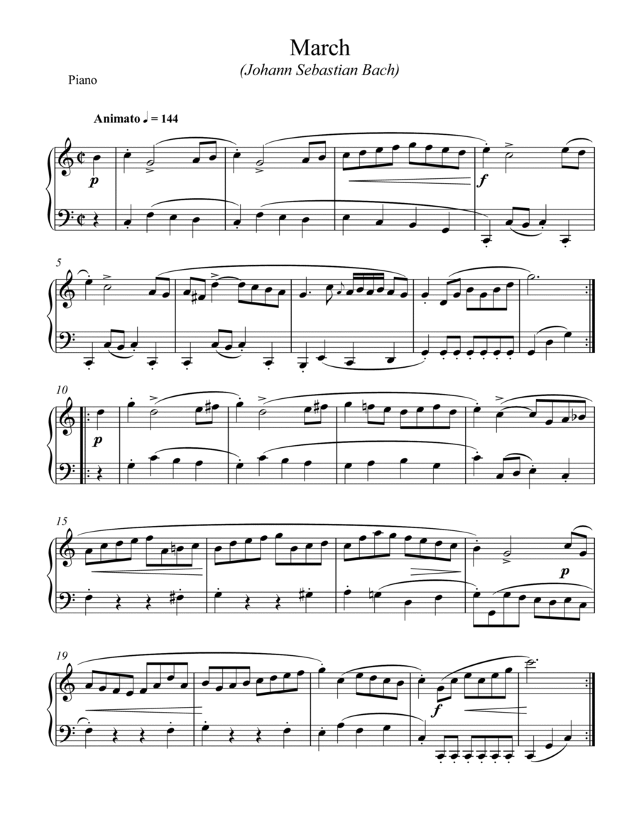 March - Johann Sebastian Bach image number null