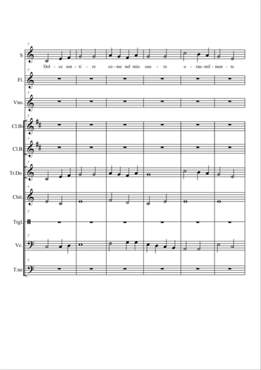 Fratello Sole, Sorella Luna - Score Only Score scores gallery preview page 2