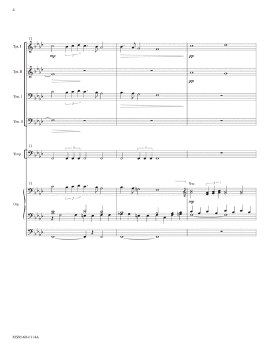 Thy Strong Word Did Cleave the Darkness Choir scores gallery preview page 4