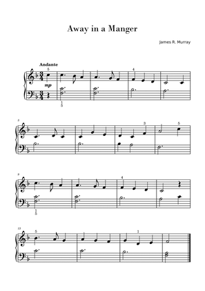 Away in a Manger (Easy Piano Solo)