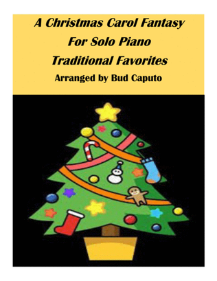 Book cover for A Christmas Carol Fantasy for Solo Piano