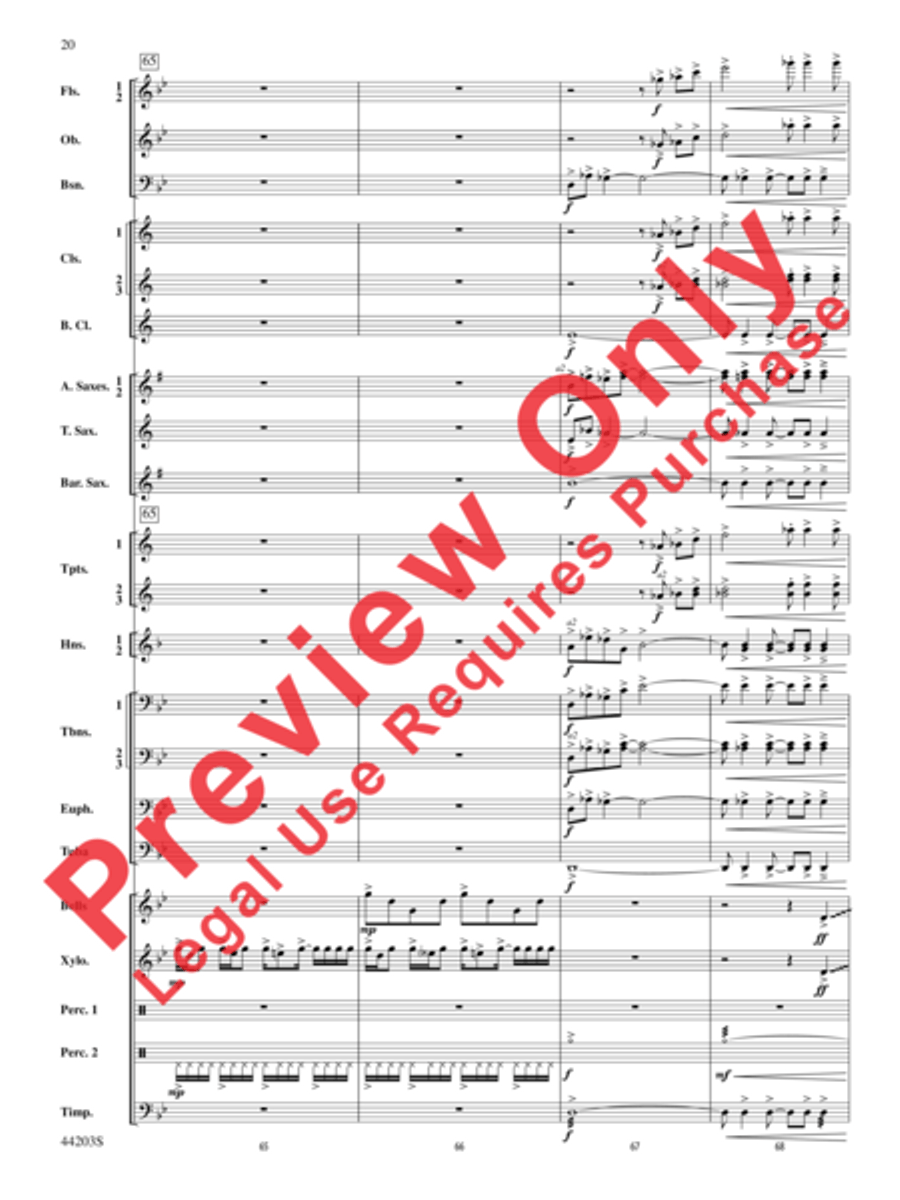 Loco Motion Concert Band scores gallery preview page 12