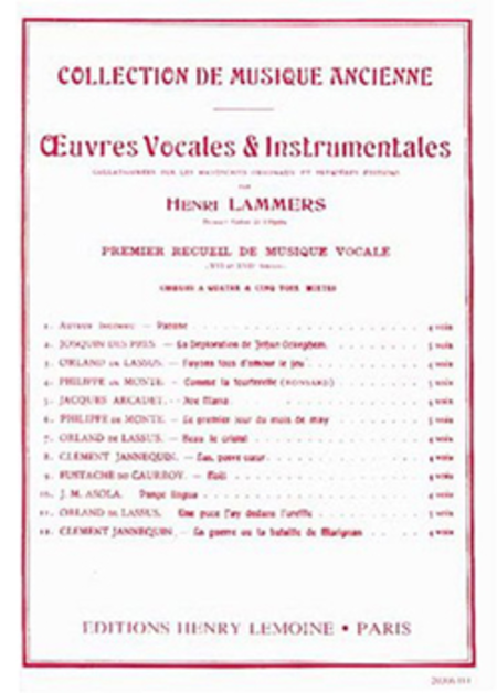 Oeuvres Vocales Et Instrumentales