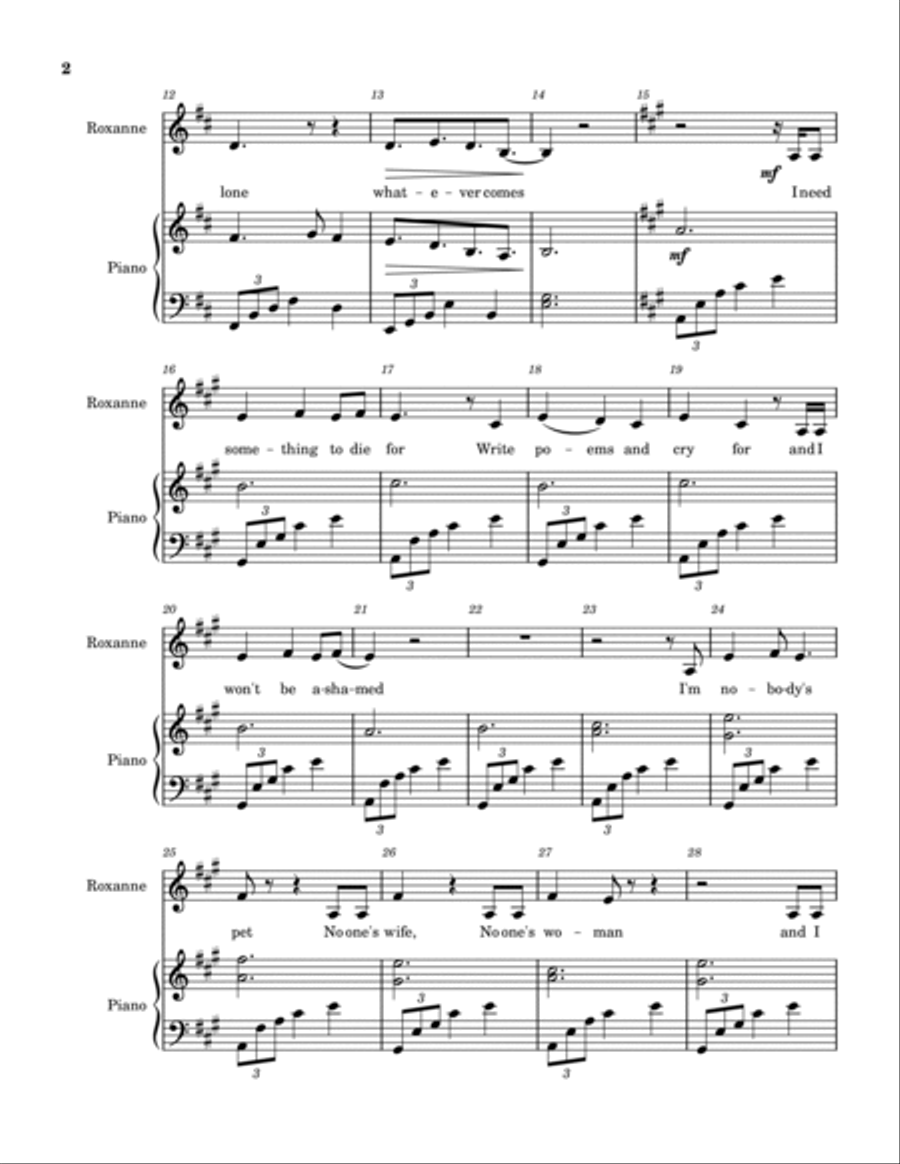Someone To Say (fr. 'cyrano') Voice scores gallery preview page 2