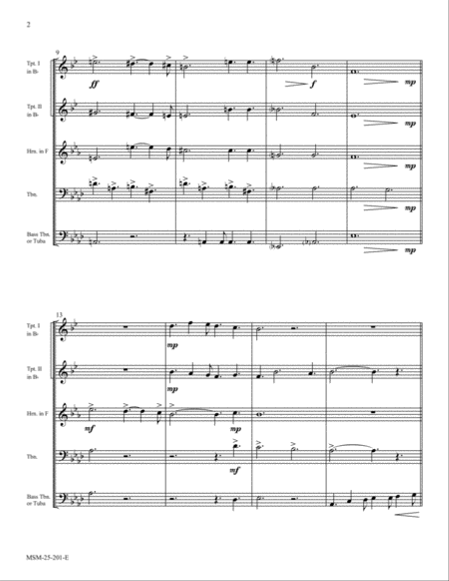Joy to the World Joy to the World Brass Quintet scores gallery preview page 2