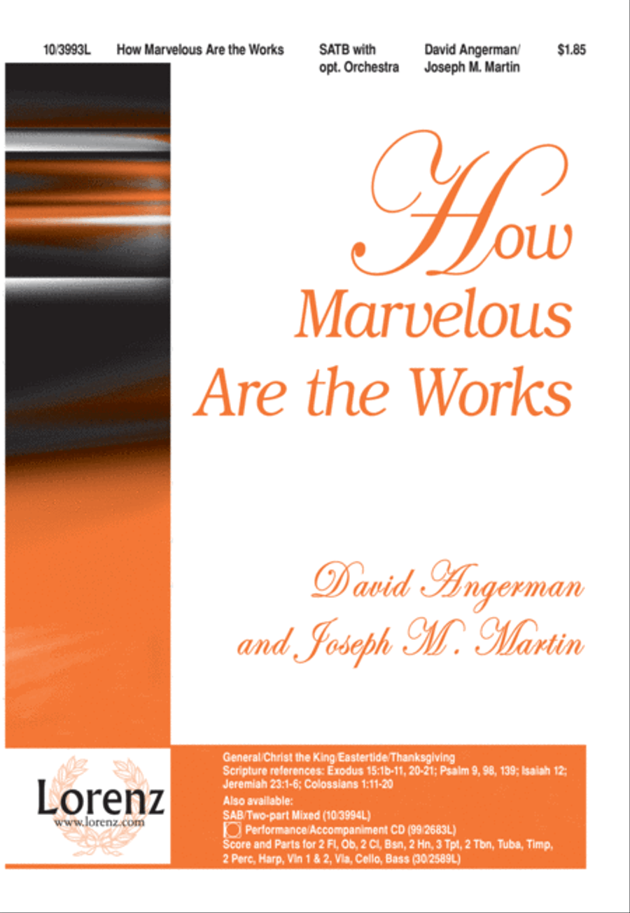 How Marvelous Are the Works 4-Part scores gallery preview page 2