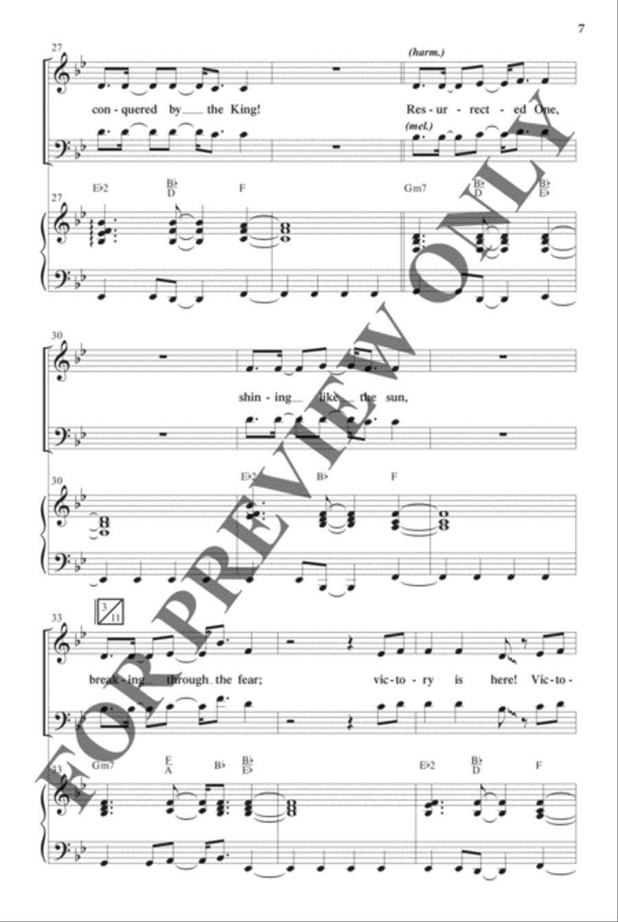 Best-Selling Easter Anthem Pak Vol 1 - Anthem Preview Pak Hymn Anthems scores gallery preview page 7
