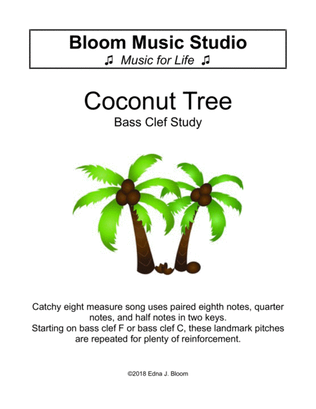 Book cover for Coconut Tree Bass Clef Study