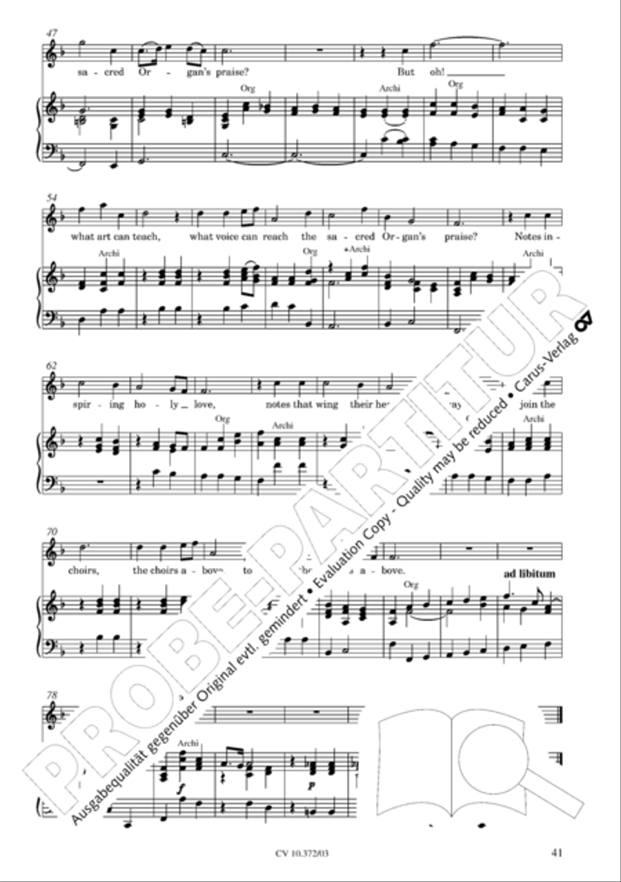 Ode for St. Cecilias Day 4-Part scores gallery preview page 42