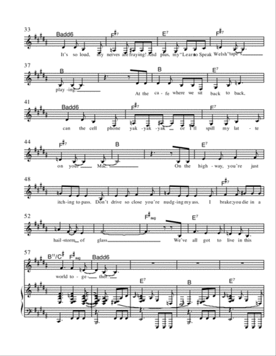 We've All Got To Live In This World ... Voice scores gallery preview page 2
