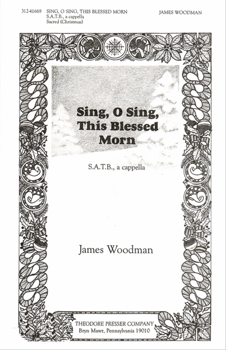 Sing, O Sing, This Blessed Morn 4-Part scores gallery preview page 1