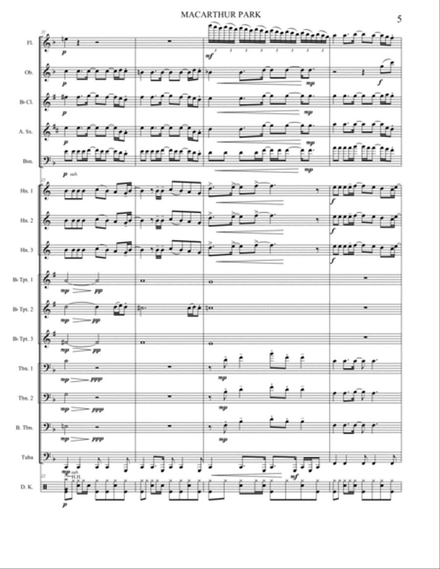 Macarthur Park Large Ensemble scores gallery preview page 6