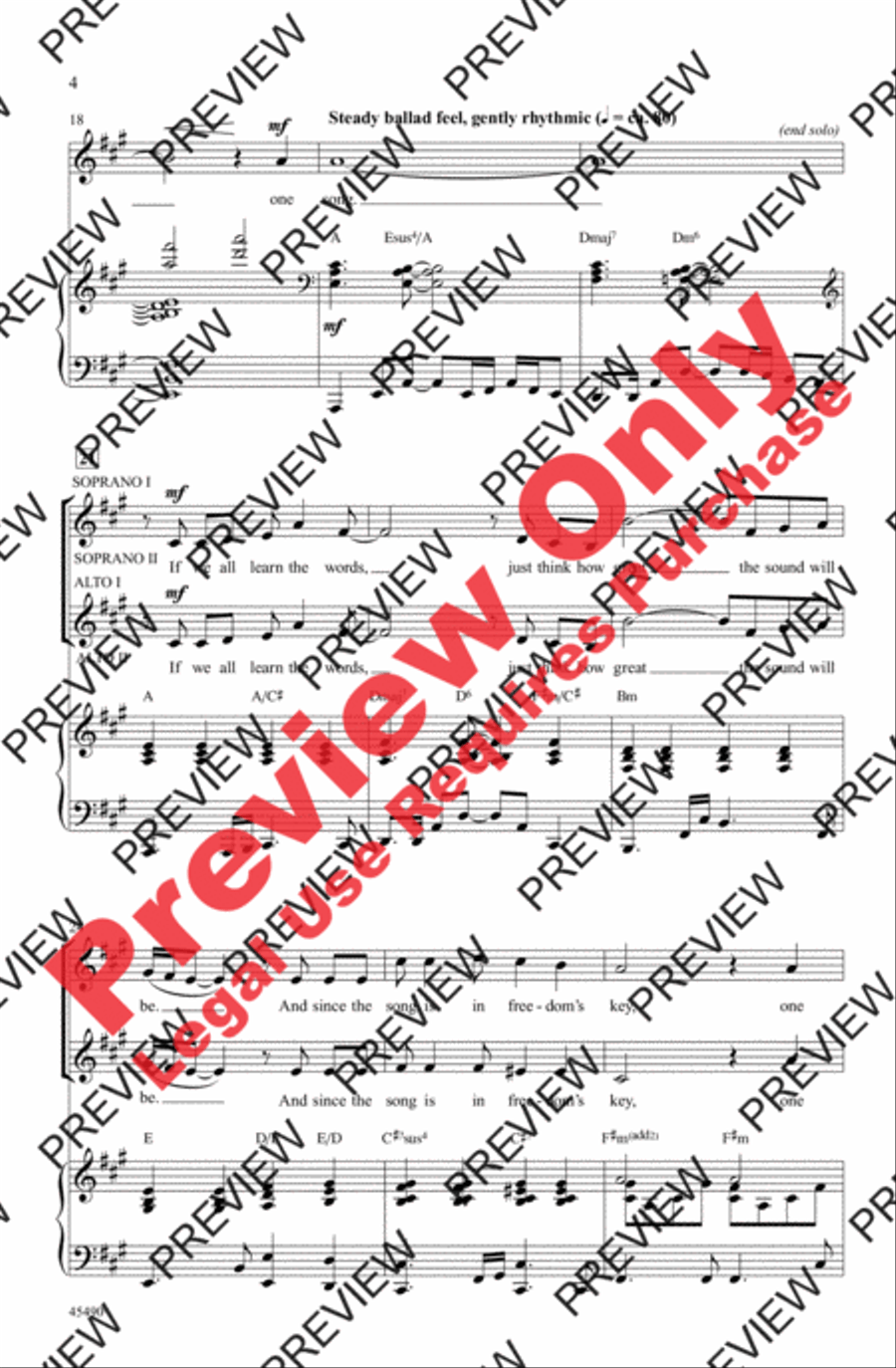 One Song One Song Women's Choir scores gallery preview page 4