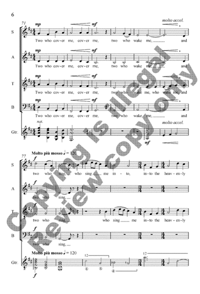 Fourteen Angels (Harp [Piano]/Choral Score) image number null