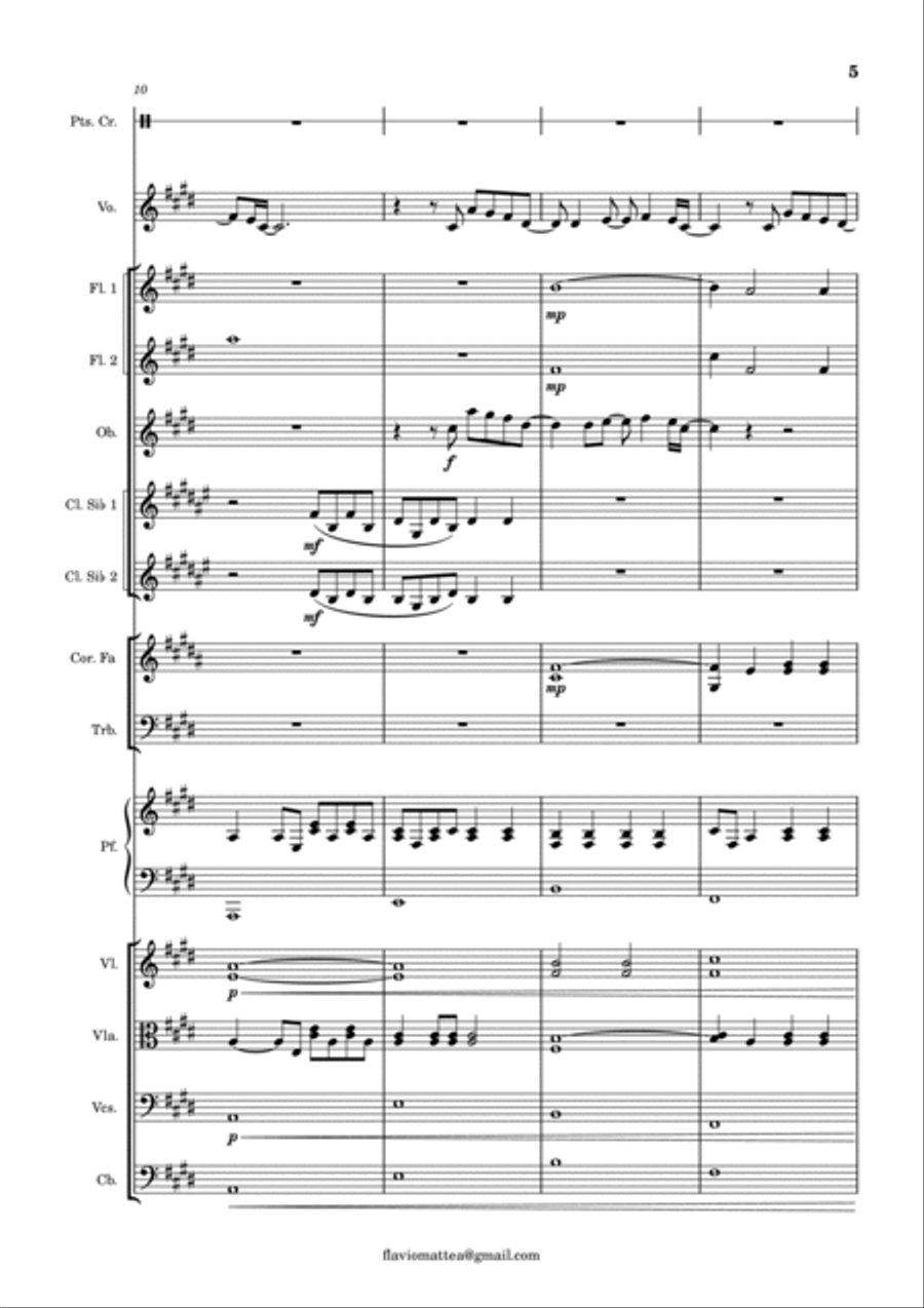 Talking To The Moon - Score Only String Orchestra scores gallery preview page 5
